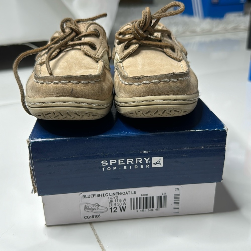 Boys Sperry Linen Oat